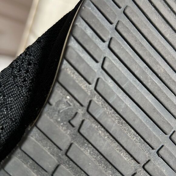 K/Slides Urban Expression Black Knit Sneakers with Silver back detail - Picture 7 of 8